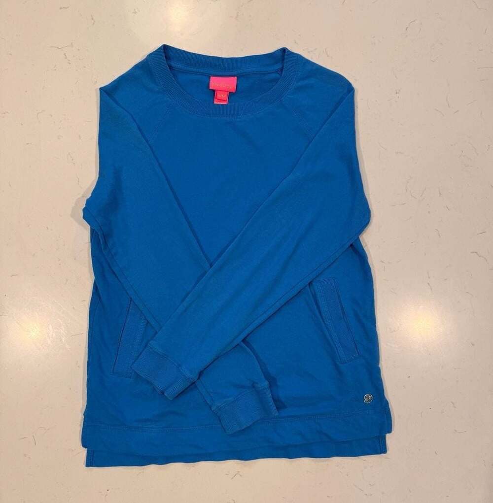 Lilly Pulitzer Mini Beachcomber Sweatshirt Size XL Blue